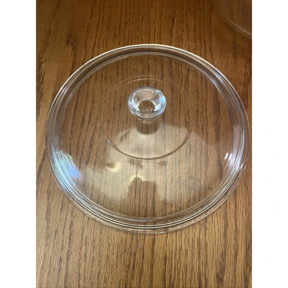 Vintage Fire King Anchor Hocking‎ Clear 2qt Casserole With Lid